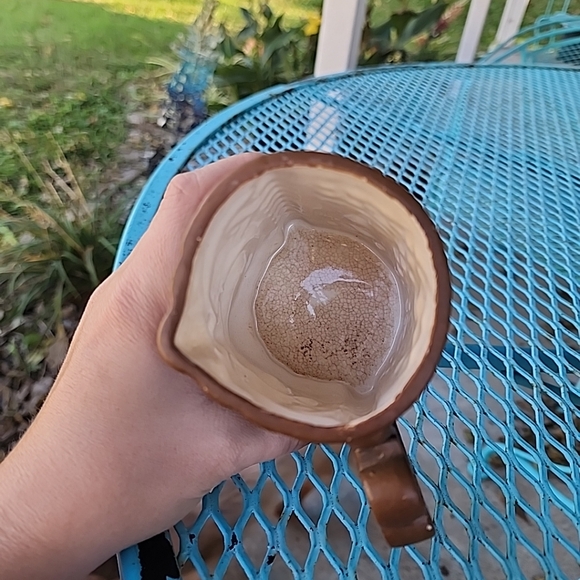Vtg Hawaiian Tiki Mugs Set Of 5 Quon-Quon Japan Brown Ceramic Green Gem Eyes - Picture 6 of 12